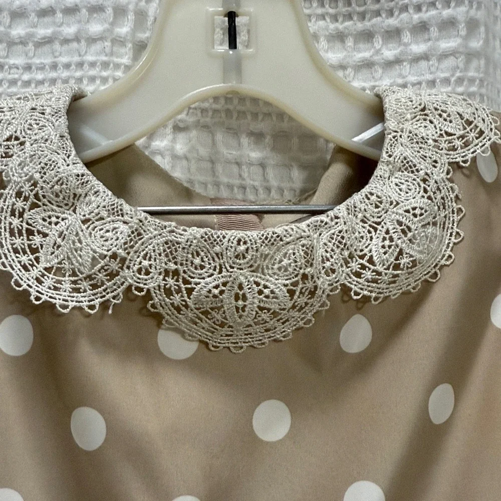 Jason Wu x Neiman Marcus For Target Polka Dot Kids Dress Lace Collar SZ 18 Mos